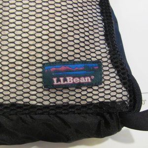 L.L. Bean XL packing cube - black nylon with mesh double-zippered top
